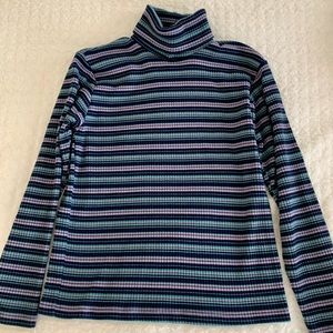 White Stag striped turtleneck, size ladies M